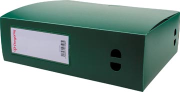Pergamy boîte de classement, pour ft a4, en pp de 700 micron, dos de 10 cm, vert