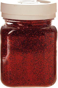 Bouhon poudre pailletée, pot de 115 g, rouge