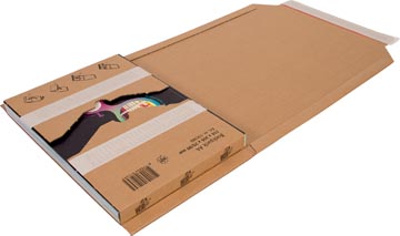 Cleverpack etui d'emballage en carton ondulé, ft 215 x 305 x 20 / 80 mm, paquet de 10 pièces