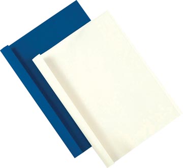 Fellowes couvertures thermique ft a4, 1,5 mm, paquet de 100 pièces, grain cuir, blanc