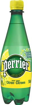 Perrier eau pétillante avec goût citron, bouteille de 50 cl, paquet de 24 pièces