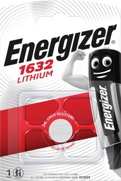 Energizer pile bouton cr1632, sous blister
