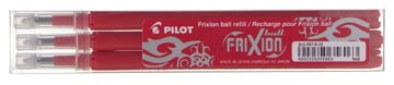 Pilot recharge pour frixion ball et frixion ball clicker, pointe moyenne, rouge