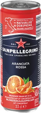 San pellegrino limonade aranciata rossa, canette mince de 33 cl, paquet de 6 pièces