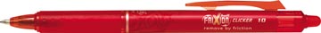 Pilot stylo bille frixion ball clicker 10, rouge