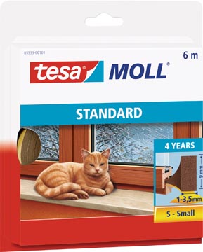 Tesa moll standard coupe-vent i-profil, 6 m, brun