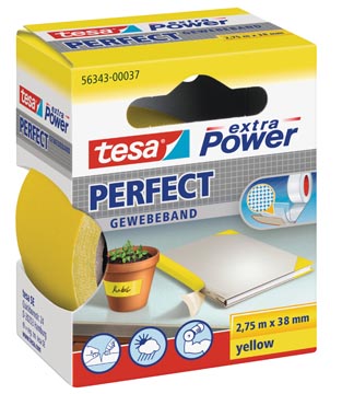 Tesa extra power perfect, ft 38 mm x 2,75 m, jaune