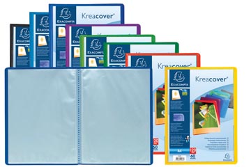 Kreacover exacompta porte-vue a4                         crystal 60 pochettes