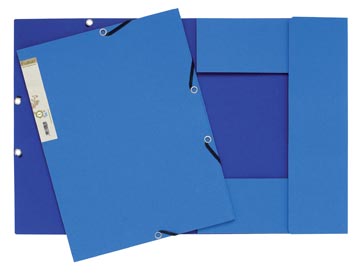 Exacompta chemise à rabats et élastiques forever bleu clair/bleu foncé