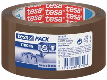 Tesa ruban adhésif d'emballage strong, ft 50 mm x 66 m, en pp, brun