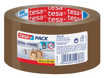 Tesa ruban adhésif d'emballage extra strong, ft 50 mm x 66 m, pvc, brun