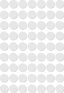Apli étiquettes rondes en pochette diamètre 10 mm, blanc, 378 pièces, 63 par feuille (2660)