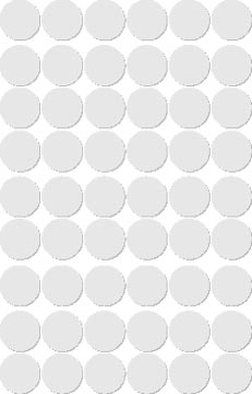 Apli étiquettes rondes en pochette diamètre 13 mm, blanc, 210 pièces, 35 par feuille (2661)
