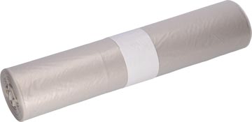 Deiss sac à ordures, ft 70 x 110 cm, transparent, hdpe, rouleau de 25 pièces