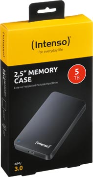 Intenso memory case disque dur portable, 5 to, noir