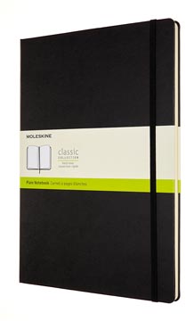 Moleskine carnet de notes, ft a4, uni, couverture solide, 192 pages, noir
