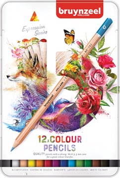 Bruynzeel crayons de couleur, boîte de 12 pièces