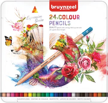 Bruynzeel crayons de couleur, boîte de 24 pièces