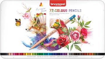 Bruynzeel crayons de couleur, boîte de 72 pièces