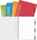Adoc colorlines cahier, ft a4, 144 pages,commercieel quadrillé, couleurs assorties