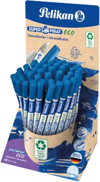 Pelikan super pirat eco effaceur, présentoir de 50 pièces