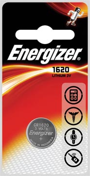 Energizer pile bouton cr1620, sous blister