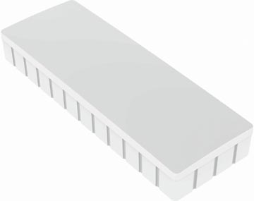 Maul aimants solid, 54x19mm, 1 kg, boîte 10 pces, blanc