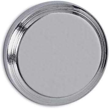 Maul aimant o-néodyme, ø16mm, 5kg, blist 1pc, argent clair, pour le verre et le tableau blanc