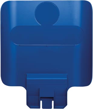 Rubbermaid slim jim panneau pour station de recyclage, bleu