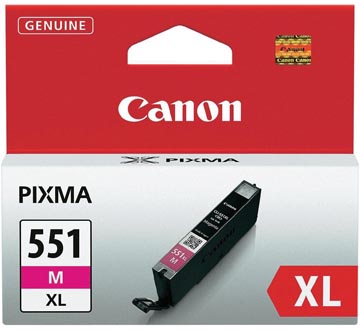 Canon cartouche d'encre cli-551m-xl, 680 pages, oem 6445b001, magenta