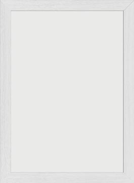 Securit ardoise woody, blanc, ft 30 x 40 cm, en bois avec finition laquée blanche