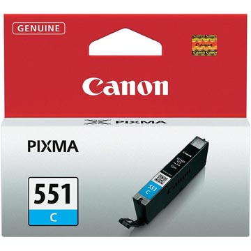 Canon cartouche d'encre cli-551c, 332 pages, oem 6509b001, cyan