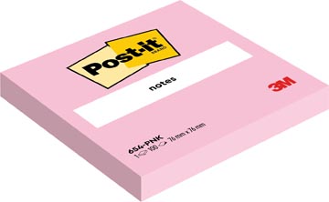 Post-it notes, 100 feuilles, ft 76 x 76 mm, rose (flamingo pink)