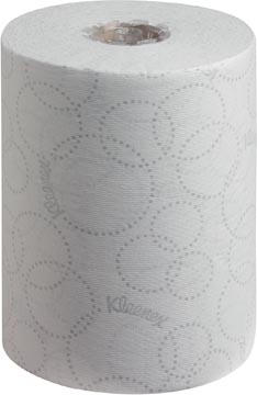 Kleenex essuie-mains ultra slimrol, 2 plis, 100 m par rouleau, paquet de 6 rouleaux