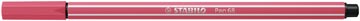 Stabilo pen 68 feutre, strawberry red (rouge fraise)