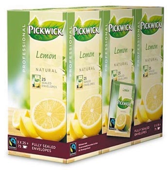 Pickwick thé, citron, du commerce équitable, paquet de 25 sachets