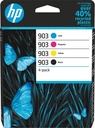 Hp cartouche d'encre 903, 300 pages, oem 6zc73ae, 4 couleurs