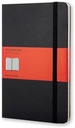 Moleskine carnet d'adresse, ft 13 x 21 cm, ligné, couverture solide, 240 pages, noir
