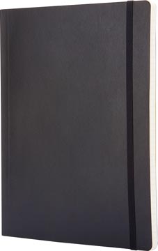 Moleskine carnet de notes, ft 19 x 25 cm, ligné, couverture flexible, 192 pages, noir