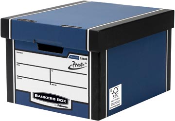 Bankers box premium boîte archivage standard, ft 33 x 25,4 x 38,1, bleu