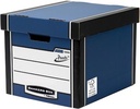 Bankers box premium boîte archivage haut de gamme, ft 33 x 29,8 x 38,1 cm, bleu