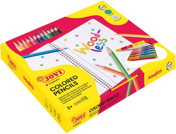 Jovi crayon de couleur woodless, boîte de 48 pièces
