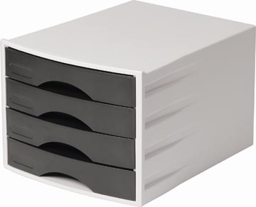 Durable bloc à tiroirs eco, 4 tiroirs, noir