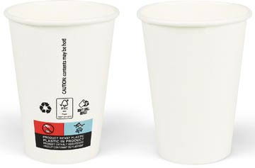 Gobelet en carton, 180 ml, blanc, paquet de 100 pièces