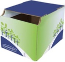 Bankers box corbeille à recyclage, carton certifié fsc