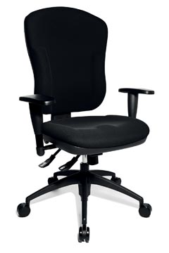 Topstar chaise de bureau wellpoint 30 sy, noir