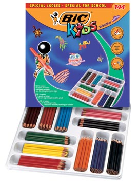 Bic kids crayon de couleur ecolutions evolution 144 crayons (classpack)