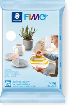 Staedtler pâte à modeler fimo air blanc, paquet de 500 g