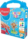 Maped peinture de doigts color'peps early age, boîte de 4 flacons de 80 ml en couleurs assorties