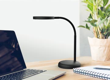 Maul luminaire de bureau led joy, lumière blanche chaude, noir